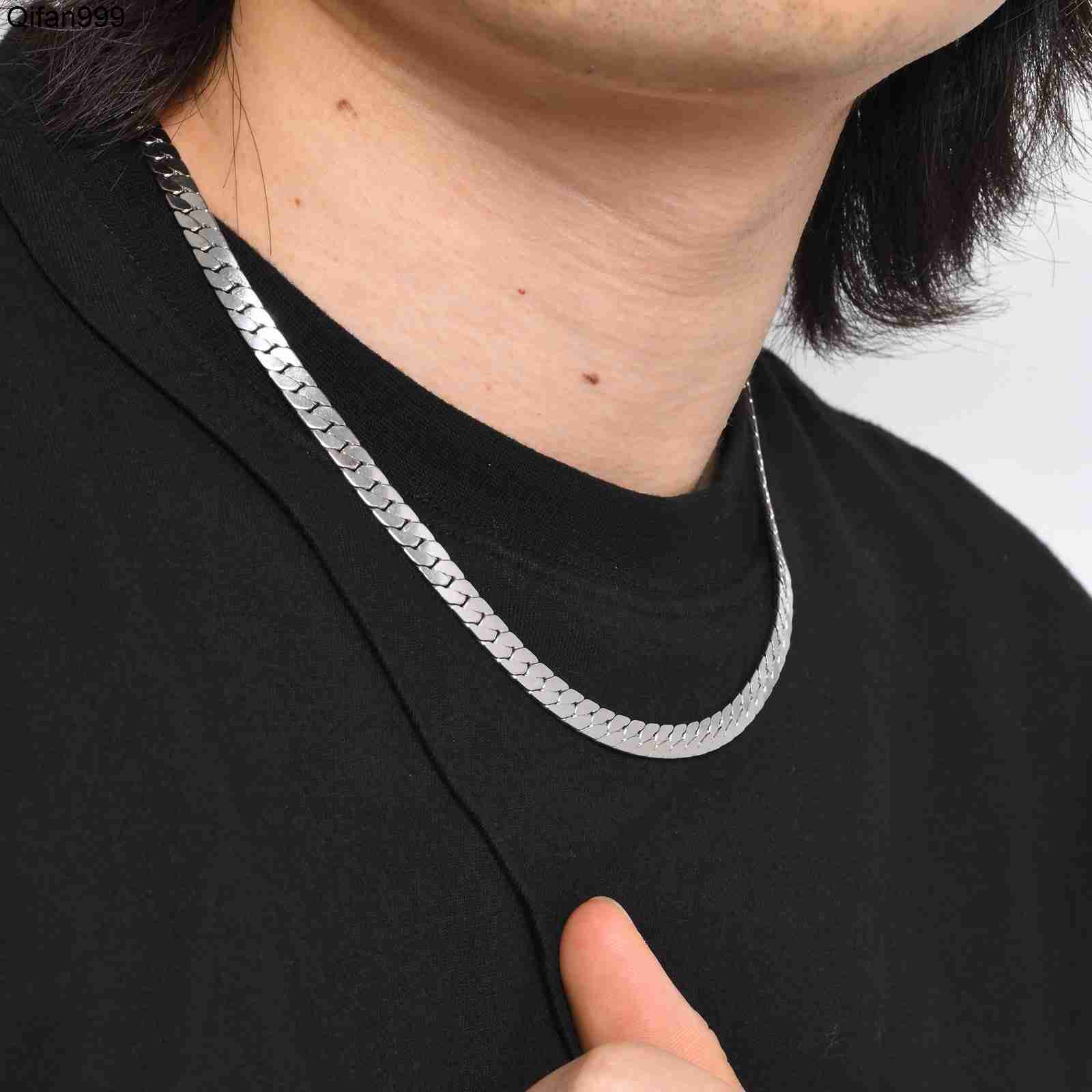 Classic Stainless Steel Miami Cuban Link Chain Hip Hop Collar Jewelry 6mm Fashion Men Chain Necklaces