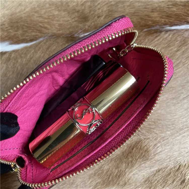 Ostrich Leather Pickup Bag Large Capacity Mens And Womens Coin Purse Genuine Leather Key Bag Fashion Lady Zipper Card Bag 45 Z250621