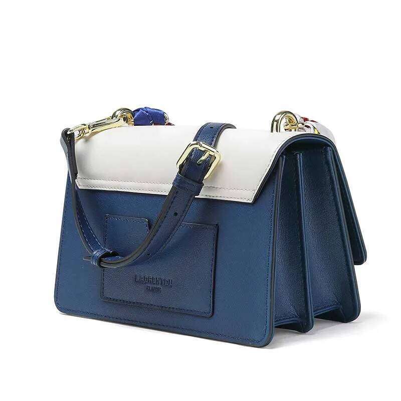Designer bags LAORENTOU Split Leather Women Shoulder Bag Fashion Handbag 2025 Design Female Crossbody Purse