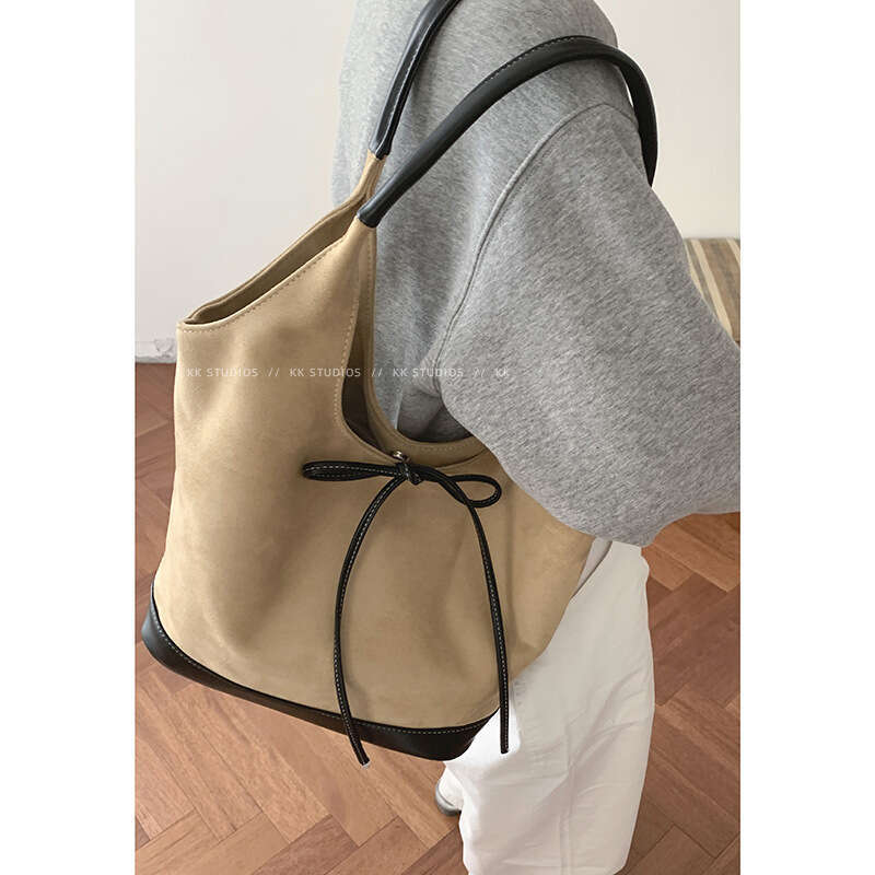 designer bag Autumn Suede Handheld Basket for Women 2024 New Tote Large Capacity Underarm Bag
