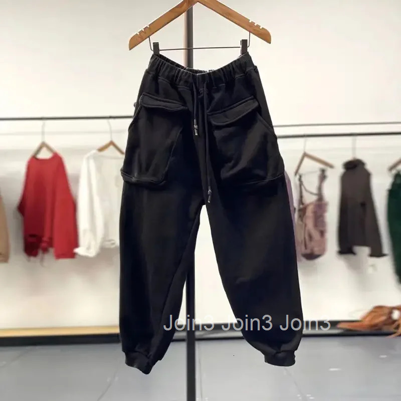 Harajuku Joggers Fashion Korean Y2k Cargo Pants for Women Pantalon Femme Thick Trousers Streetwear Casual Pockets Sweatpants