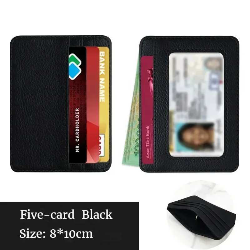 Thin PU Leather Mini Wallet Slim Bank Holder Multi Card Slots Mens Business Small ID Case for Man Purse Cardholder Z250621