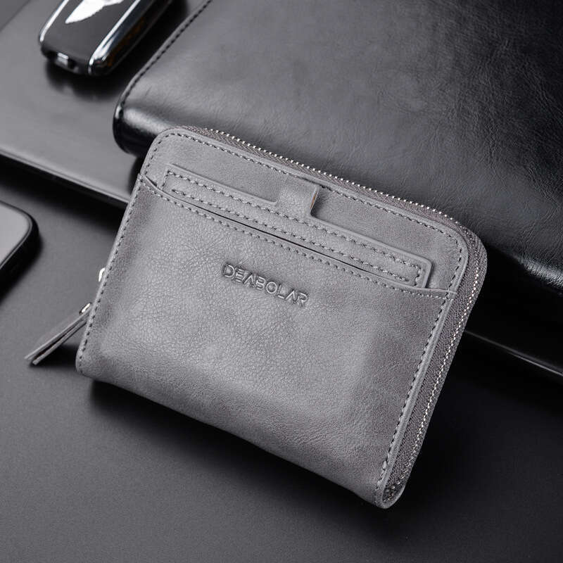 Hot Selling Men's Anti-Theft Anti-Magnetic Multi-Card Slot Leather Wallet Fashionable Personalized Coin Purse Card Holder wallet designer mens wa