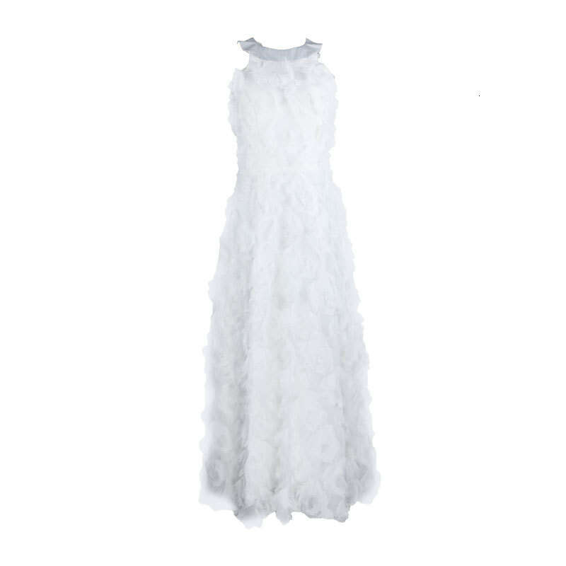 White Skirt Maxi Skirt TANSSHOP New Tassel Feather Halter Neck Off Shoulder Slim Fit Floor Length Summer Dress Long Skirt