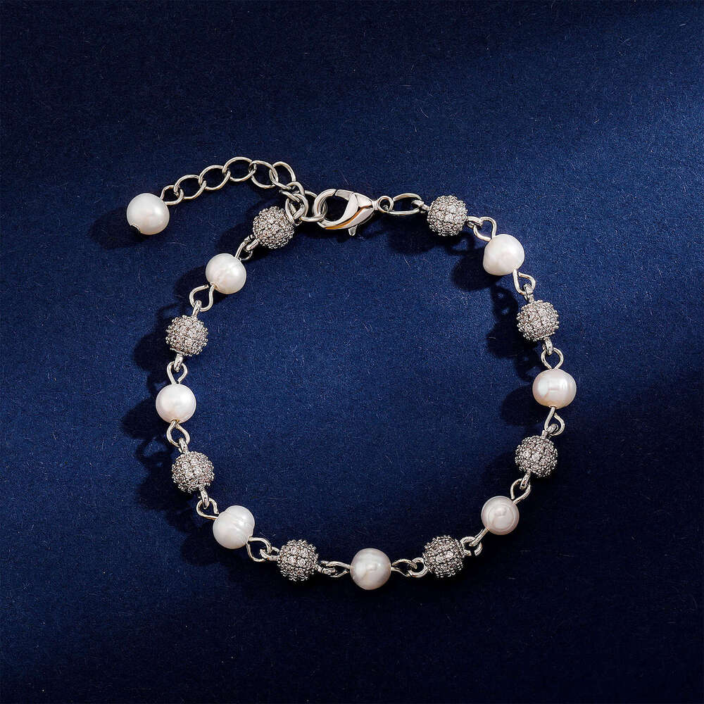 Jin Ao Unisex Ins Niche Bracelet Daily Versatile 6mm-8mm Natural Pearl High-end Design Sense Light Jewelry
