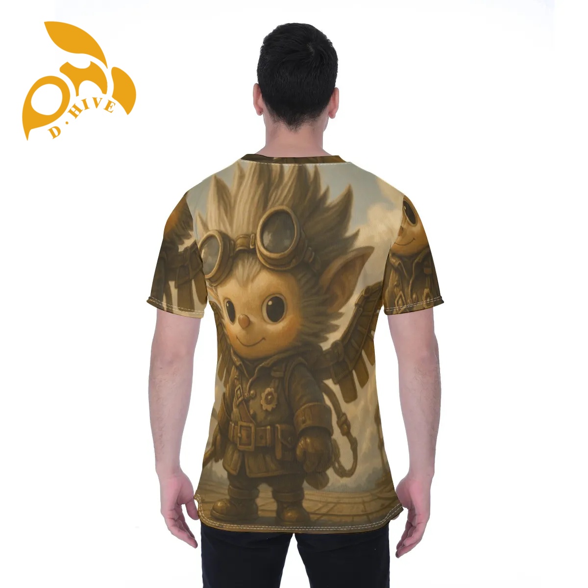 free shipping of customized fashionable All-Over Print Men's T-shirt | Birdseye with exquisite Round neck design High-quality fabric