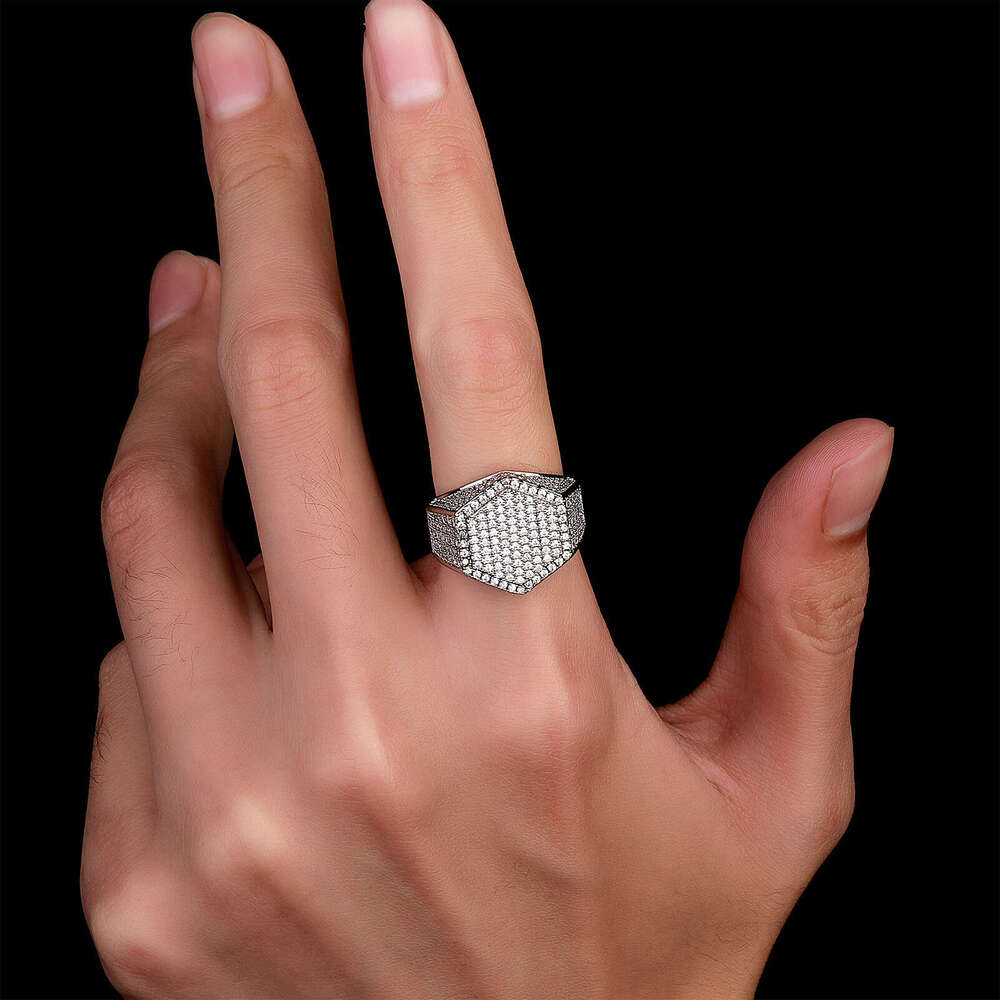 Exaggerated Personality Open Ring Fashion Trend Polygonal Wide Design Jewelry Gold Australia