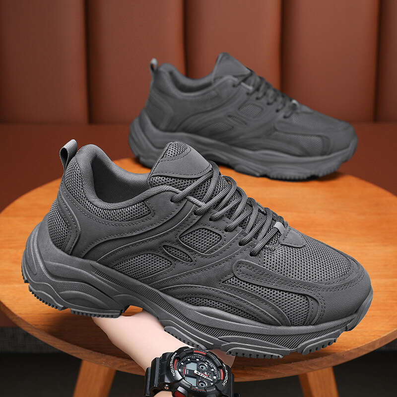 Summer Men's New Breathable Mesh Men Korean Style new Trendy Versatile Thick Sole Sneakers Casual Dad Shoes