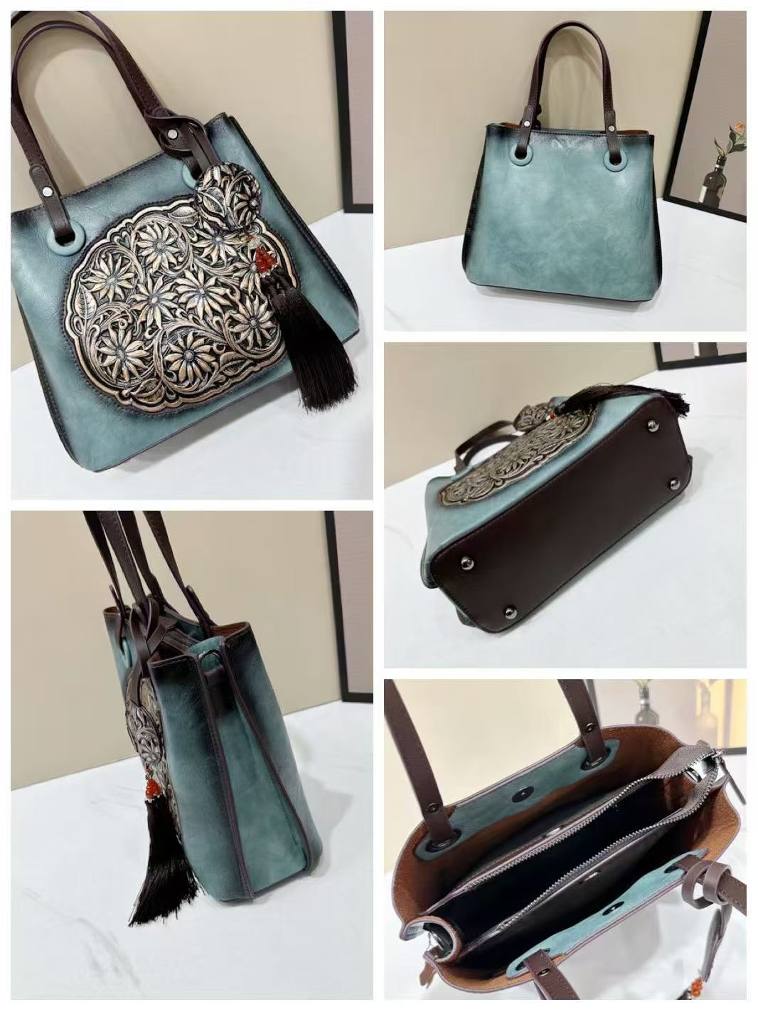 RH8788 Chinese Floral - Embroidered Handbags designer bag Support customization