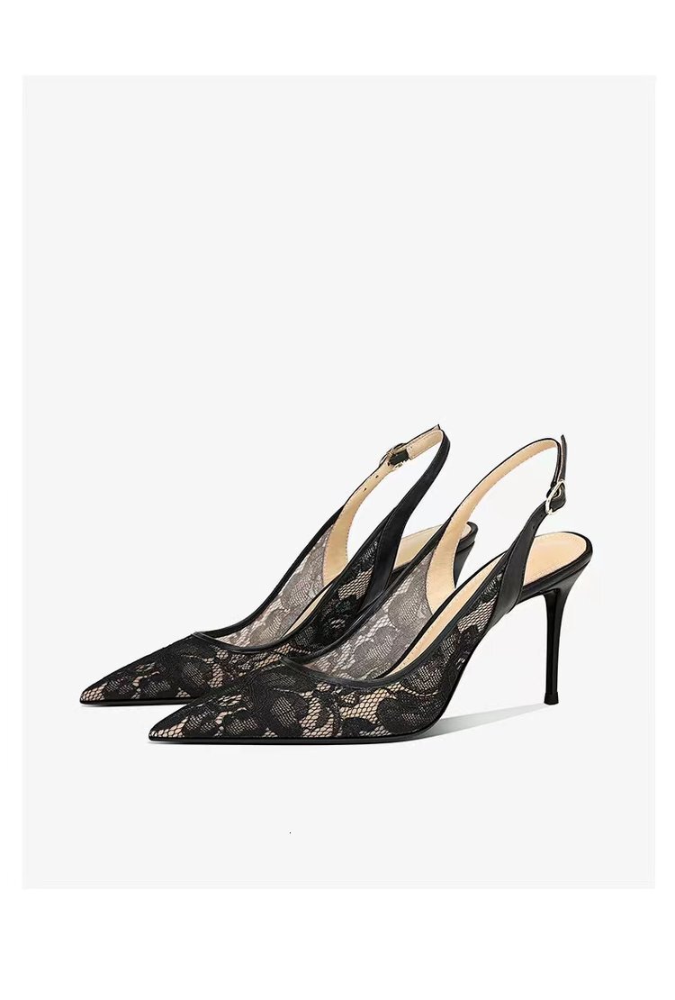 Luxury Brand Designer Shoes Sandals Single Shoes Elegant Shallow Mouth French Style New Chinese Style Closed Toe Sandals Pointed Toe One Strap Thin He
