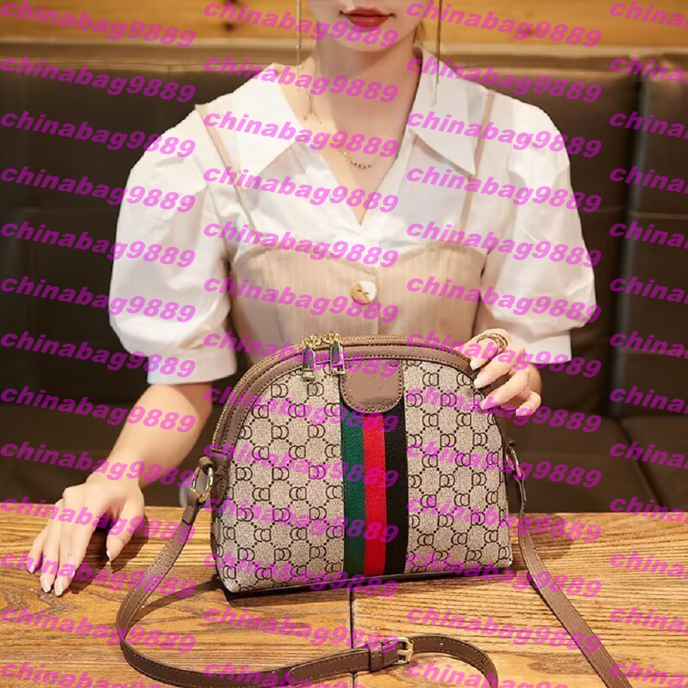 new Men Women Luxury Designer Shoulder Bags Women Shell Bag Canvas Leather Handbags Ladies Tote Womens Purse Messenger Bags