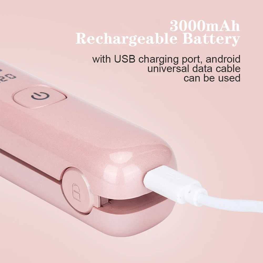 Wireless Hair Straightener Mini Curling Iron Fast Warm-up Ceramic Straightening Styling Tool Four-gear Temperature AdjustmentXJ250621