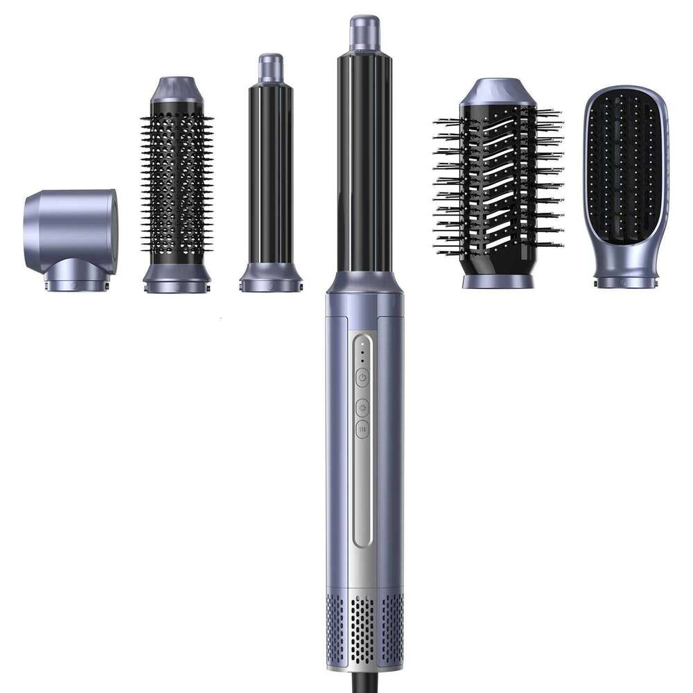 Professional 110000Rpm Brushless Blow Dryer 6 In 1 Styler Ionic Hot Air Brush Automatic Hair Curling Iron