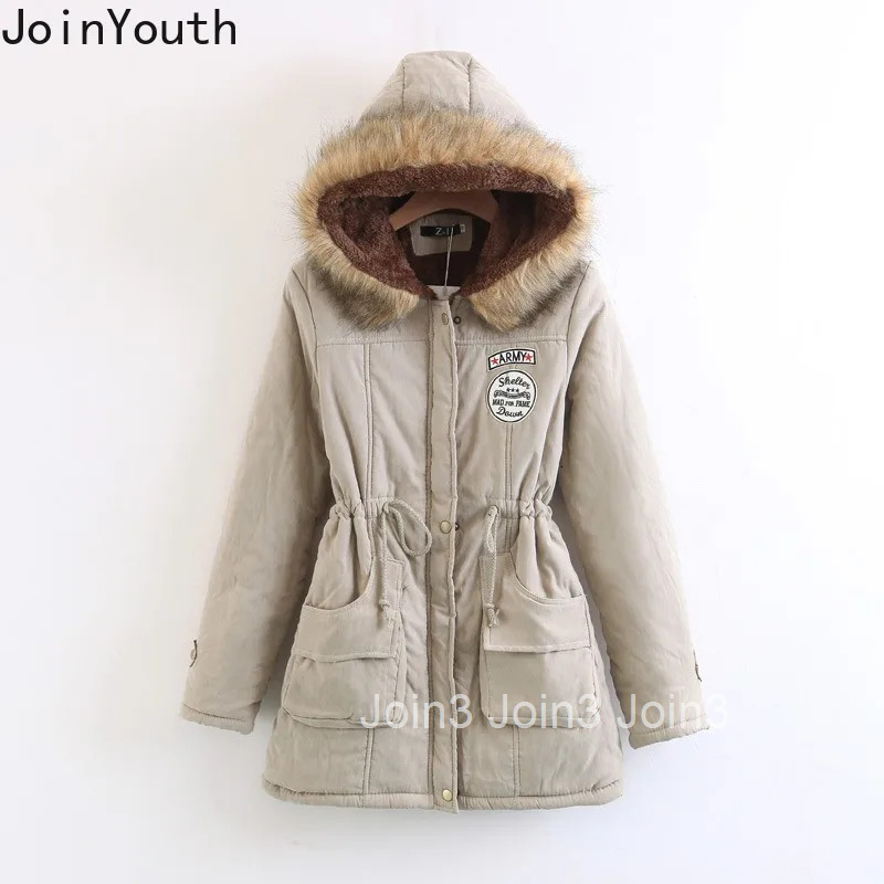 Winter Clothing Fashion Korean Parkas Patchwork Lamb Wool Hooded Drawstring Jackets Women 2025 Ropa Mujer Thick Casual Y2k Coats