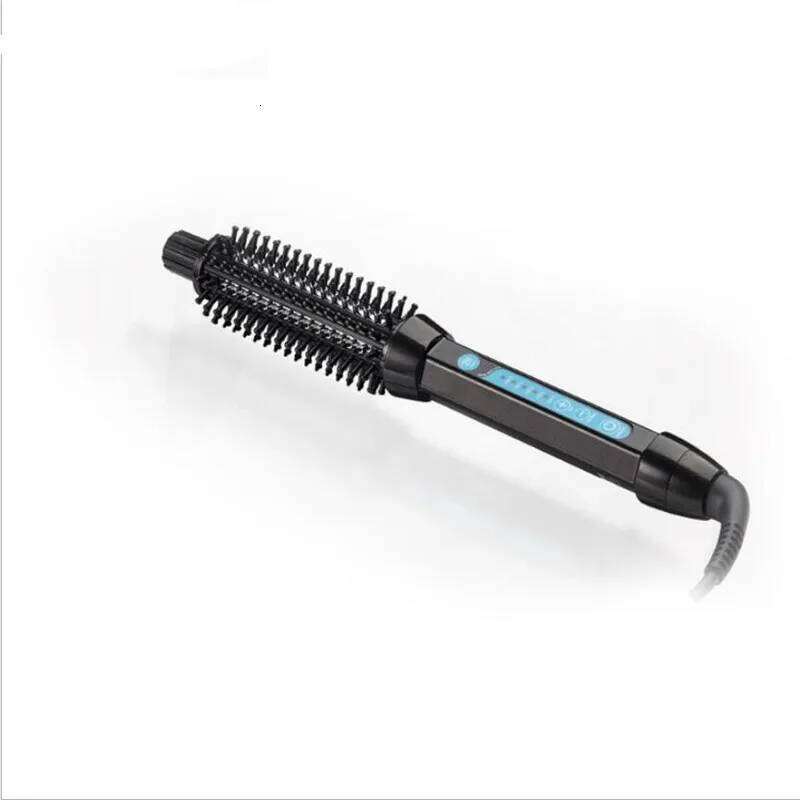 Electric Hair Curler Brush Ceramic Straightener Round Comb Iron Wand Hairstyle Silky Fast Heat Straighter Barrel Curl Hairbrush