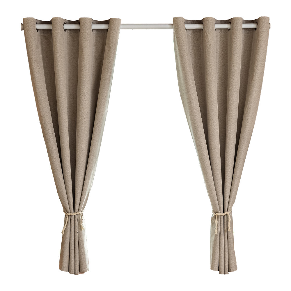 A529 new full blackout heat insulation sunshade curtains punch-free installation simple rental room blackout curtains small curtain