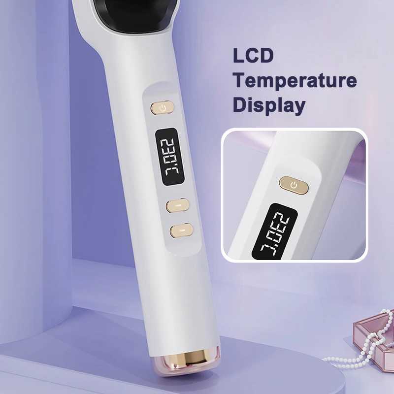 Dual Purpose Electric Heating Straight Hair Comb For Curling And Straightening Anti-Scalding Styling Curler Straightener BrushXJ250621
