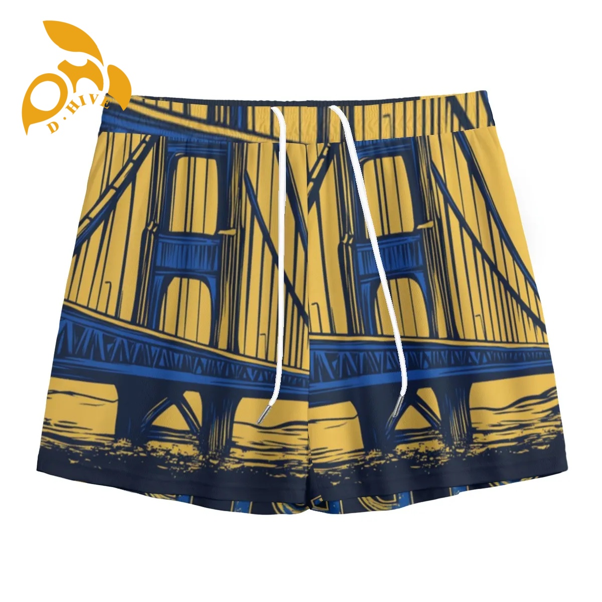 Free Shipping Customized Summer designer custom DIY men's polyester short sport beach pants outdoor breathe All-Over Print Beach Pleasant