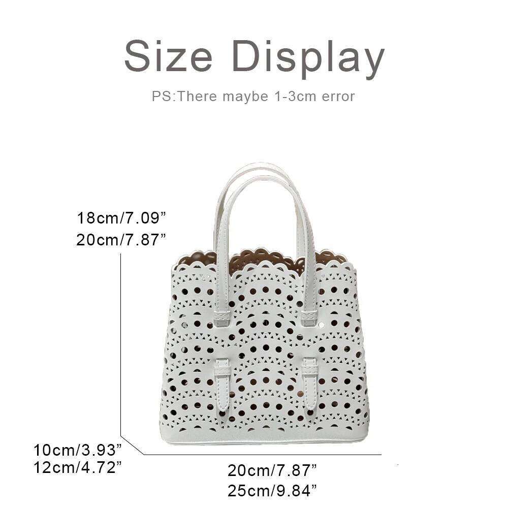 Custom Initials Genuine Leather Tote Bags For Women Designer Handbags Purses 2025 New In Cowhide Hollow Underarm Shoulder