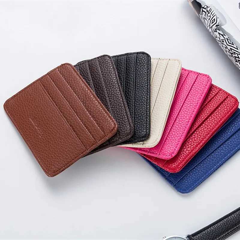 New Mens Wallet Male Thin Mini ID Holder Small Cardholder Purse For Women Men Business Card Wallet Z250621