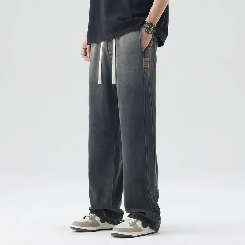 Mens Jeans Summer Style American Loose Straight Leg Pants Mens Casual Pants Mens Baggy Jeans Streetwear Jeans Denim 250617