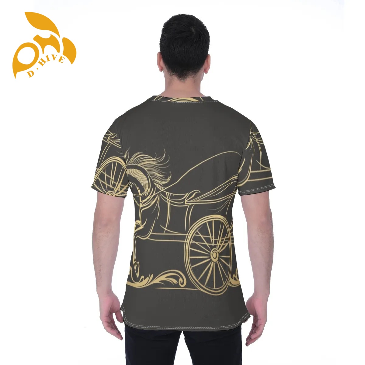 free shipping of customized fashionable All-Over Print Men's T-shirt | Birdseye with exquisite Round neck High-quality design Sports comfortable