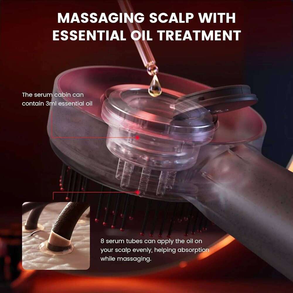 Scalp3 Massaging Brush Shiatsu with IPX7 Waterproof Cordless Electric Massager for Scalp & Hair