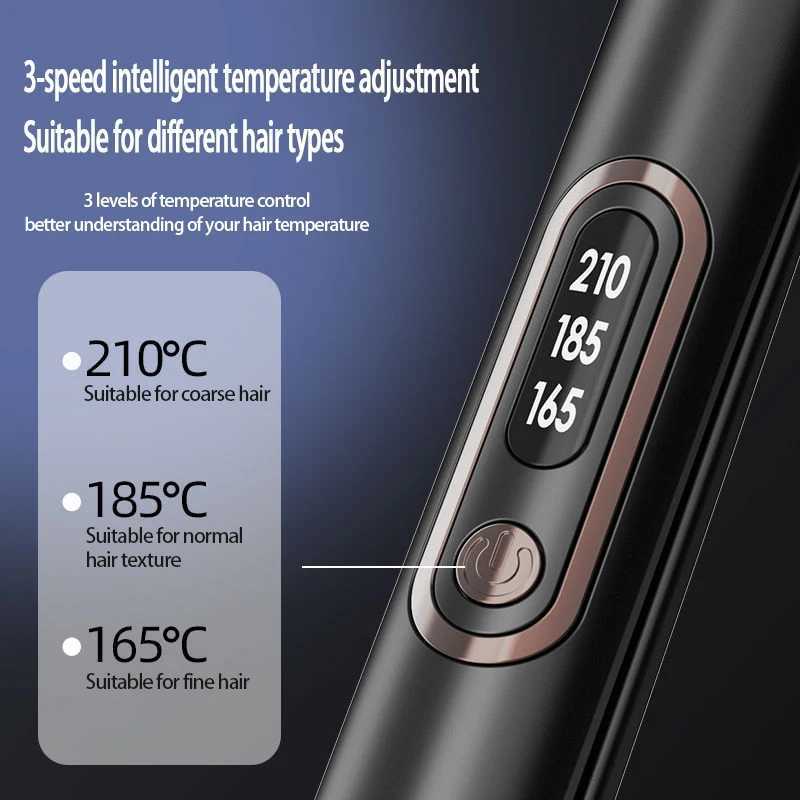 High Quality 2-In-1 Straightener And Curler With 10s Rapid Heating Suitable For Various Types Of Men And Womens Hair TypesXJ250621