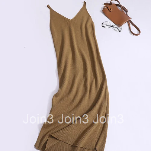 Korean Bodycon Dress for Women 2025 Vestidos De Mujer Solid Color Sexy Sling Robe Femme Tunic Fashion Knitted Split Dresses