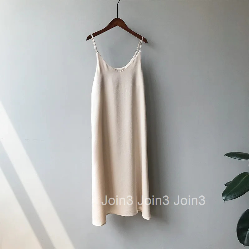 JoinYouth Vintage Satin Solid Dress Women 2025 Elegant V Neck Long Sexy Dresses Summer Fashion Party Robe Korean Lady Vestidos