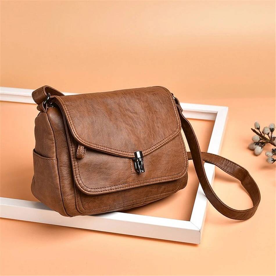 DHGM High Quality Leather Purses And Shoulder Bag Handbags Designer Crossbody Bags for Women 2025