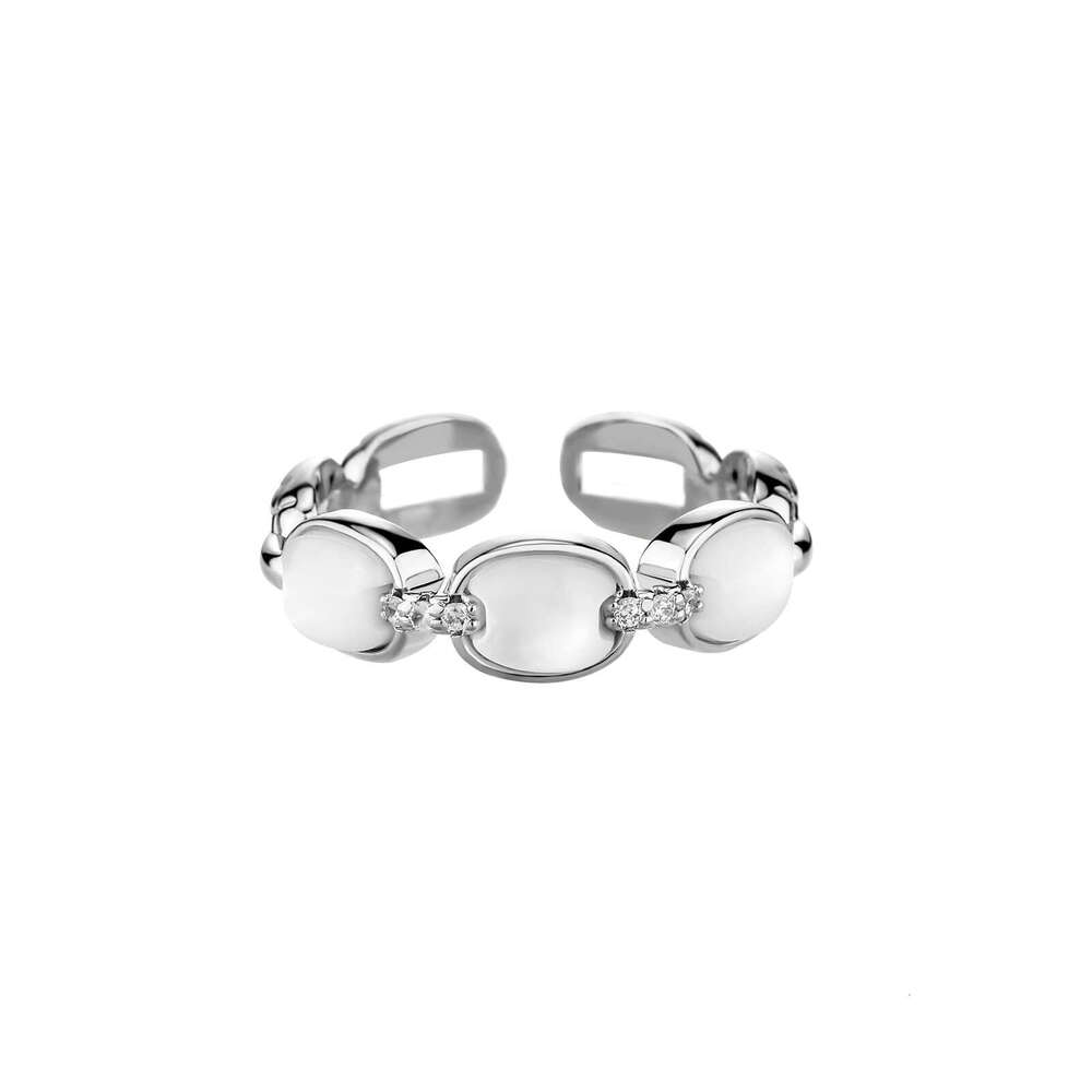 Similar Irregular Shell Bead Open Niche Design High-end Sense Index Finger for Women Simple Ring