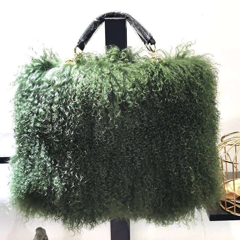 Real Fur Pearl Chain Shoulder For Women Designer Purses And Handbags Women's Party Clutch Crossbody Bag High Quality 2025/06/22