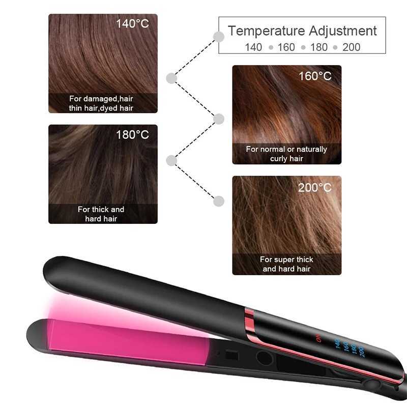 Hot Sale Flat Iron Hair Straightener and Curler Professional Hair Straightener Flat Iron With Ceramic Plates and Digital ControlXJ250621