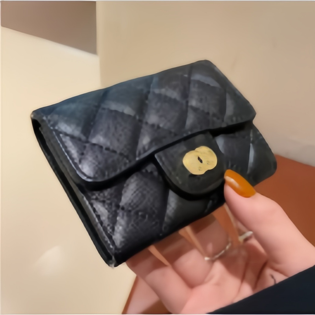 Luxury Mens Designer Wallet Women Card Holder Holders Designer Purse Wallets Sheepskin Leather Keychain Key Pouch Passport Holders Handbags