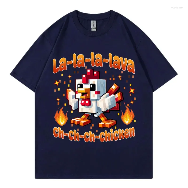 T Shirts Men's Lava Chicken Movie Funny Shirt Men Women Clothing Harajuku Cartoon Short Sleeve T-shirt Summer Fashion Casual Cotton T-shirts