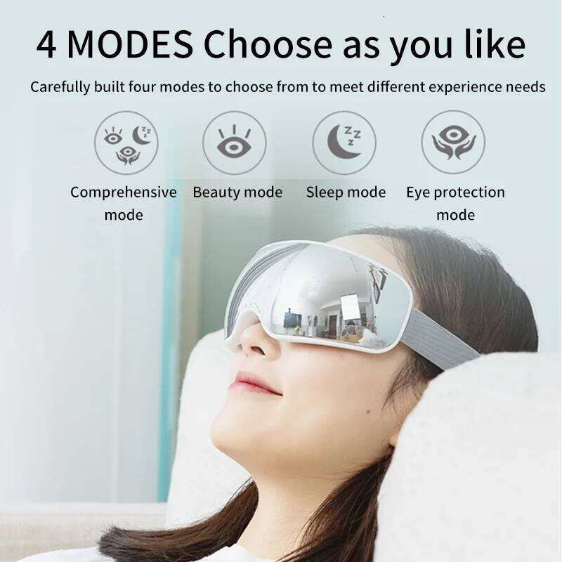 Designer Luxury Massager Acupoint Vibration Pulse Hot Compress Care With Bluetooth Music Relieve Fatigue Visible Eye Beauty Instrument