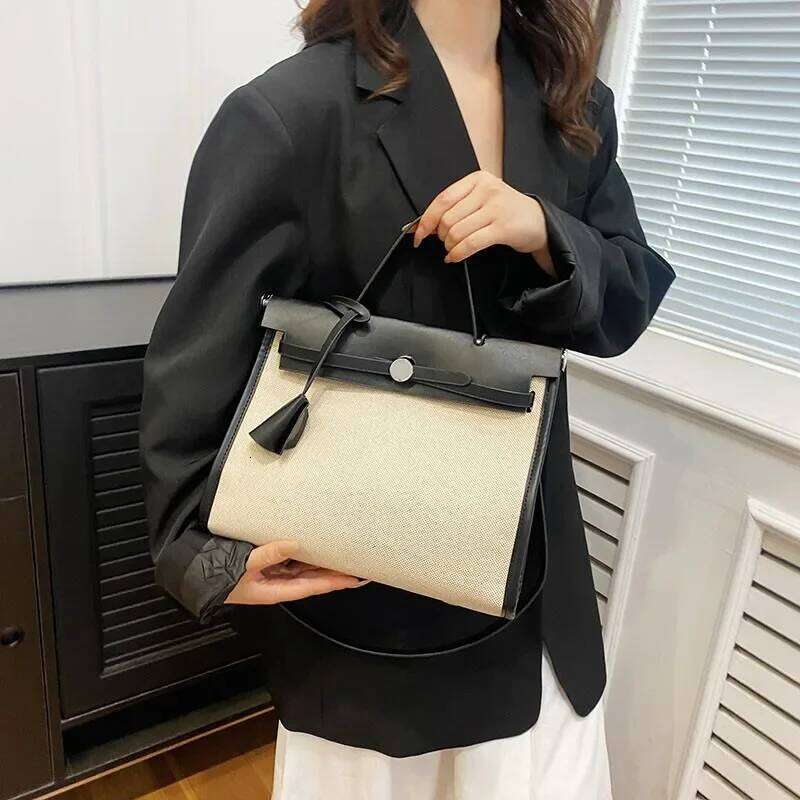 Women's Structured Satchel Premium Leather Handbag Vintage Inspired Shoulder Bag With Turn-Lock Closure