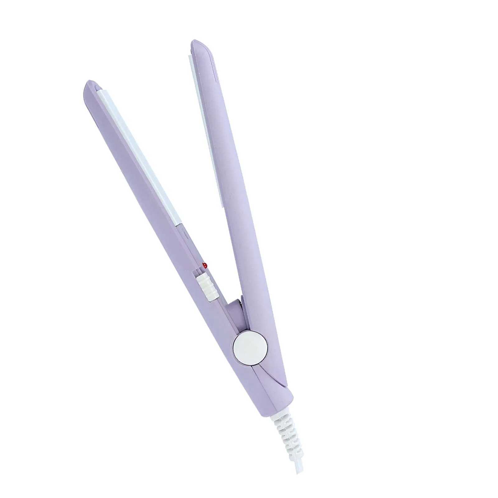 2 in 1 Mini Hair Straightener Ceramic Plate Beauty Flat Iron Heating Curler Hair Straightener Mini Flat IronXJ250621