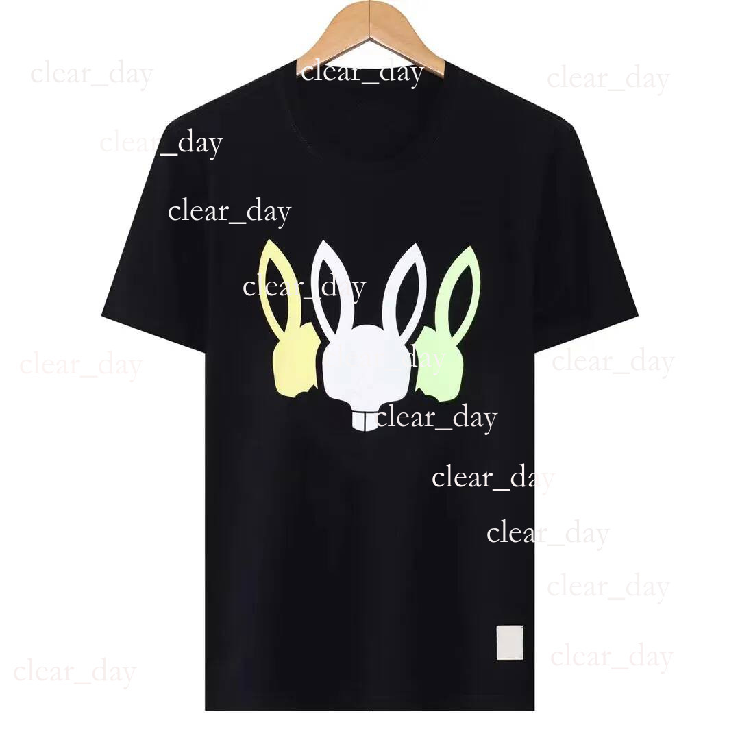 Physcho Bjnny Shirt Trend Fashion Summer Designer Casual Bad Bunny Short Sleeve Mens Womens Pattern Bosse Tshirt Short Sleeve Trendy Luxury Bunny Shirts 404