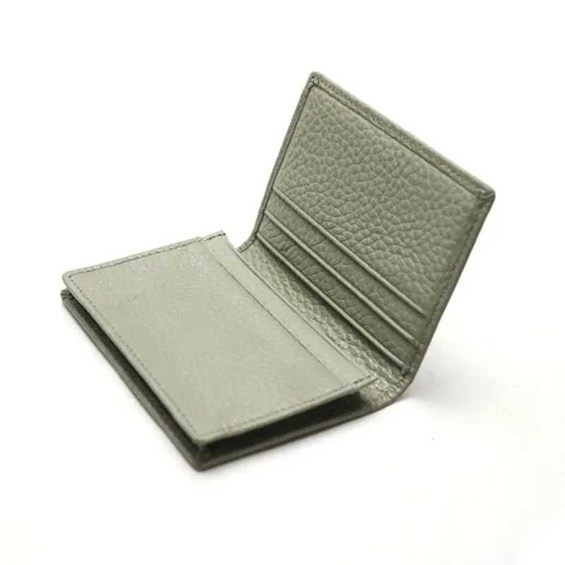 Genuine Leather Business Card Holder Name Card Case Wallet for Men Women Z250621