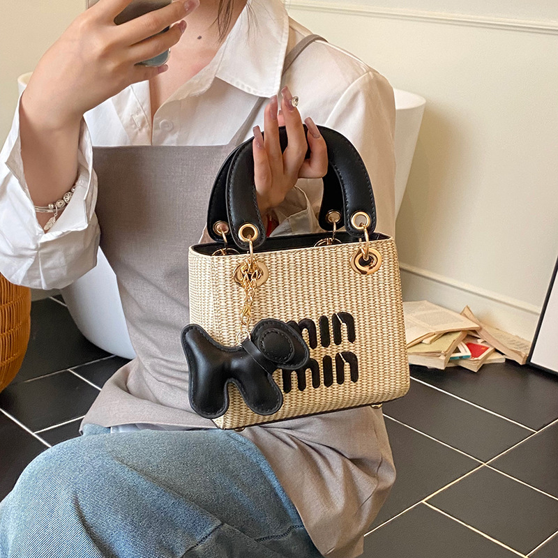 Free Shipping 2025 Luxury Trendy Woven Beach Bag for Women - Crossbody Shoulder Bag with Top Handle