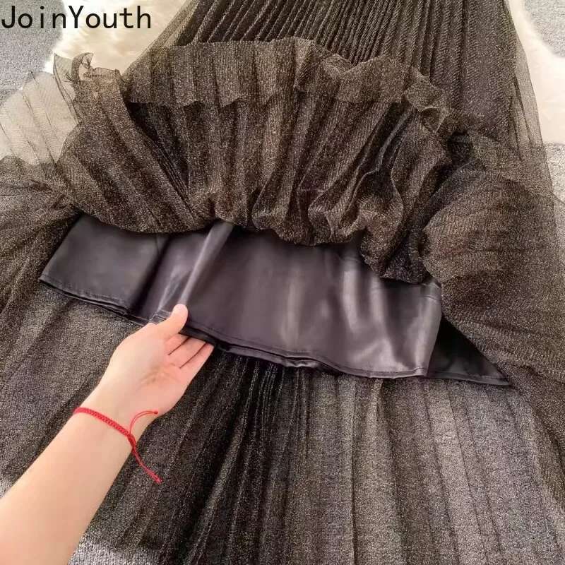 Skirt Outfits Korean Women Clothing Two Piece Sets Slim Waist Velvet Shirt High Waist Loose Pleated Skirts Suit Temperament Set