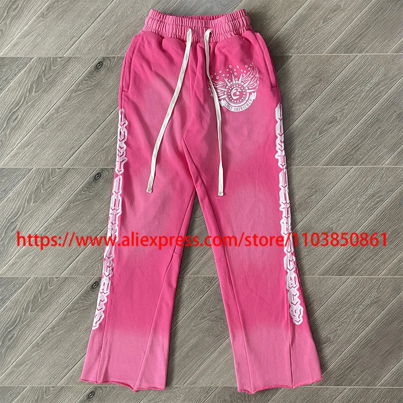 High-quality Vintage Washed Lost Intricacy Casual Pants American Trend Men Women Fashion Printed Lost Intricacy Sweatpants 250616