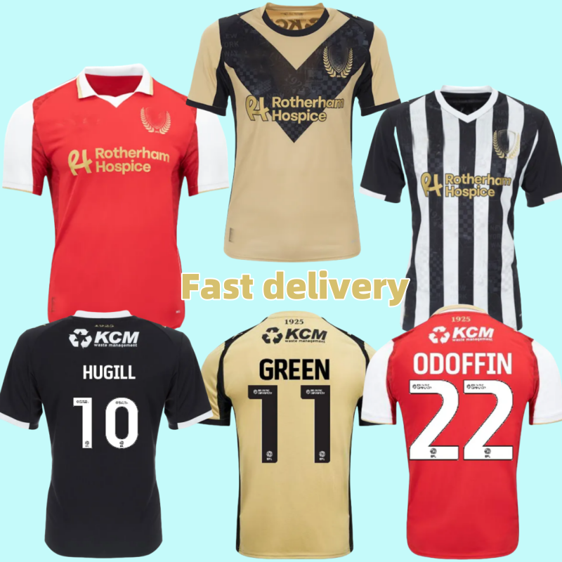 2025 2026 Rotherham United Jersey 25 26 Home Away Football Shirt Breathable fans Men Kids Kit