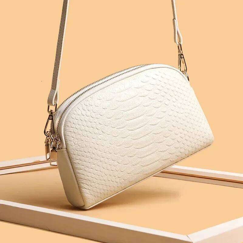 Fashion 100%Genuine Crossbody Sac Simple Women's Designer Handbag High Quality Cow Leather Small Shoulder Messenger Bag