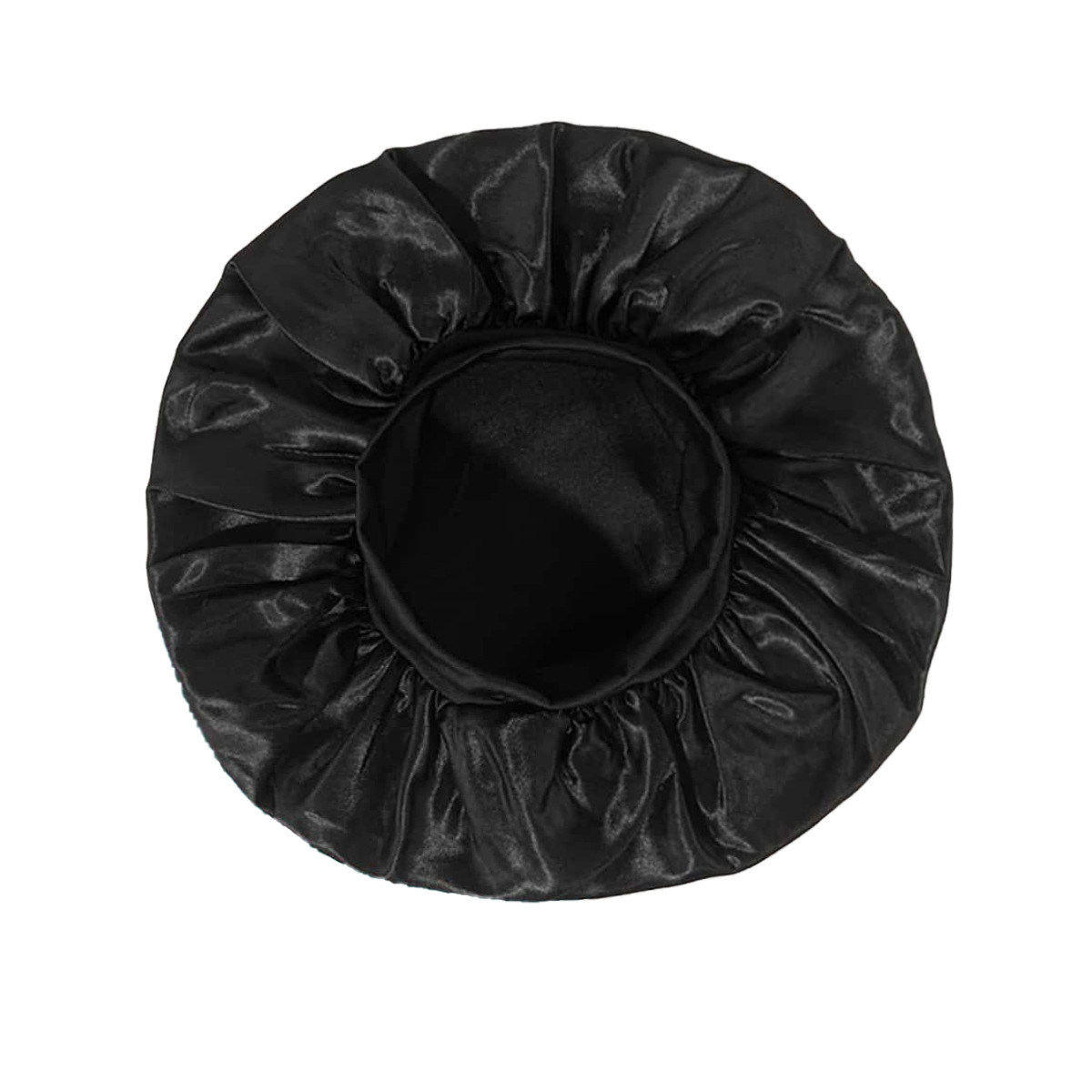 1pcs Soft Silk Satin Cap Hair Lined Bonnet Large Satin Hair Bonnet Household Sleep Shower Cap Hair Wrap Cover Hat Casual for Straight Hair Sleeping Ha