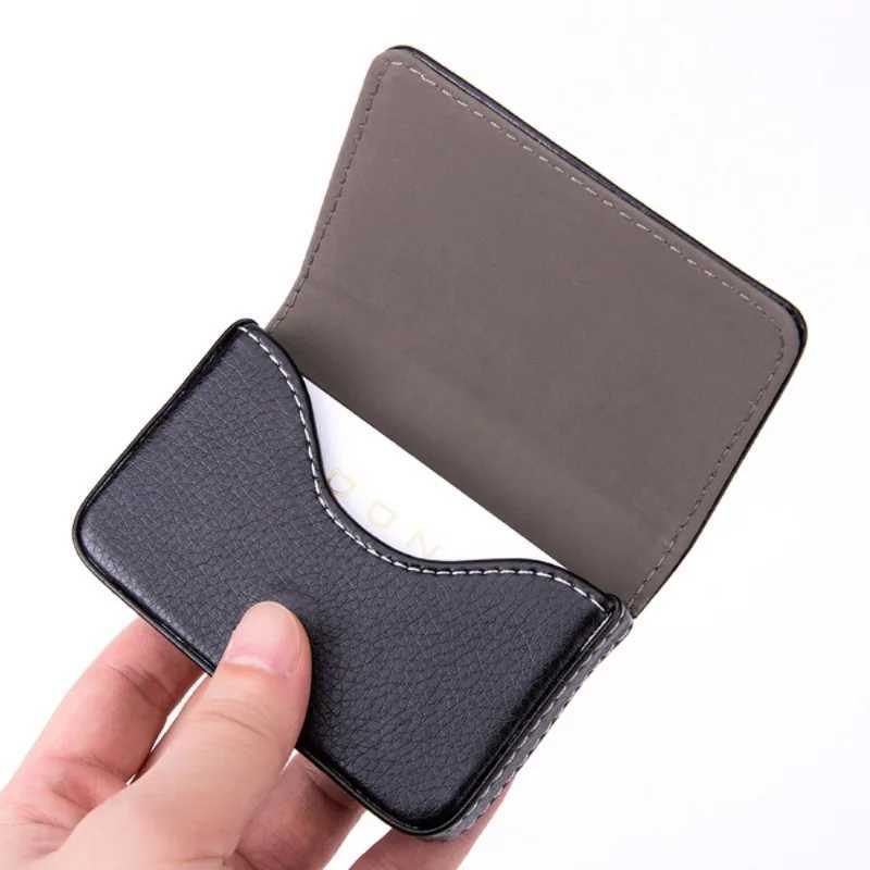 Business Card Package Creative Gifts Business Card Box Card Box Full Wrapping PU Business Card Box Magnetic Card Holder Z250621