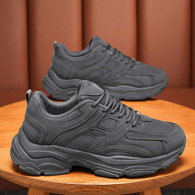 Summer Men's New Breathable Mesh Men Korean Style new Trendy Versatile Thick Sole Sneakers Casual Dad Shoes