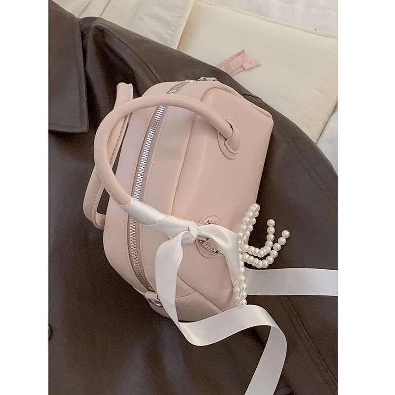 Korean Style Handheld Bowling Ball designer bag Women's 2024 New Trendy Fashion Versatile Crossbody Small Square Bag
